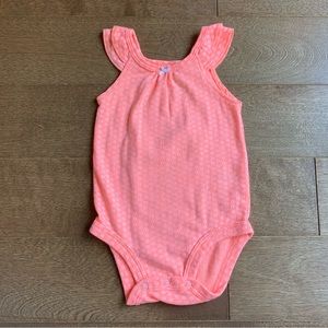 3/$10 CARTERS Baby girl bodysuit 6m